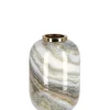 Clearance Bizzotto VASO MARSHA TO BIANCO GRIGIO ORO H25