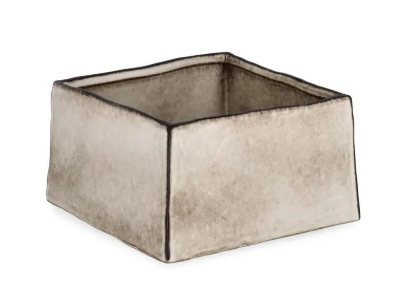 Sale Bizzotto VASO NIKOS QUADRATO BASSO BIANCO H11