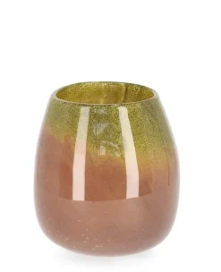 Bizzotto VASO VENUS BOMB VT VERDE ARANCIO H18,6