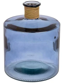 Best Bizzotto VASO VT ROTANG BLU COBALTO H27,5