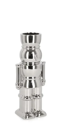 Bizzotto VASO WALKER SOLDATINO ARGENTO H22,5