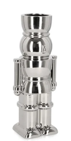 New Bizzotto VASO WALKER SOLDATINO ARGENTO H28